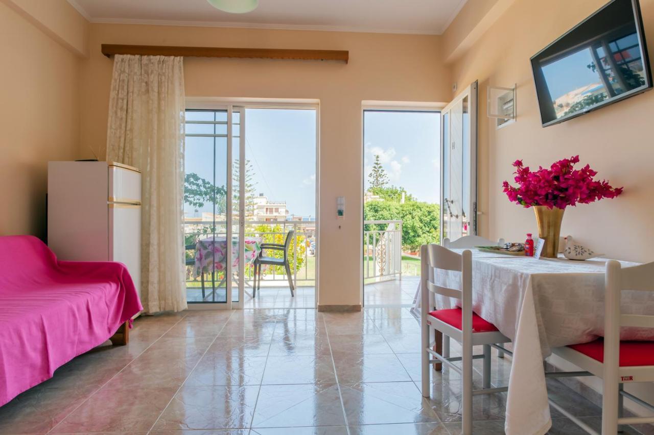 Christine Seaside Apartments In Chania Stalos Ngoại thất bức ảnh