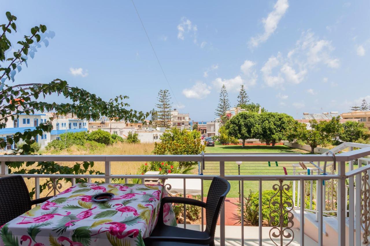 Christine Seaside Apartments In Chania Stalos Ngoại thất bức ảnh
