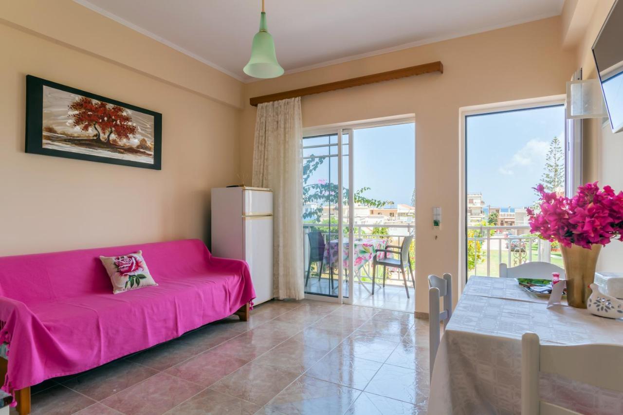 Christine Seaside Apartments In Chania Stalos Ngoại thất bức ảnh