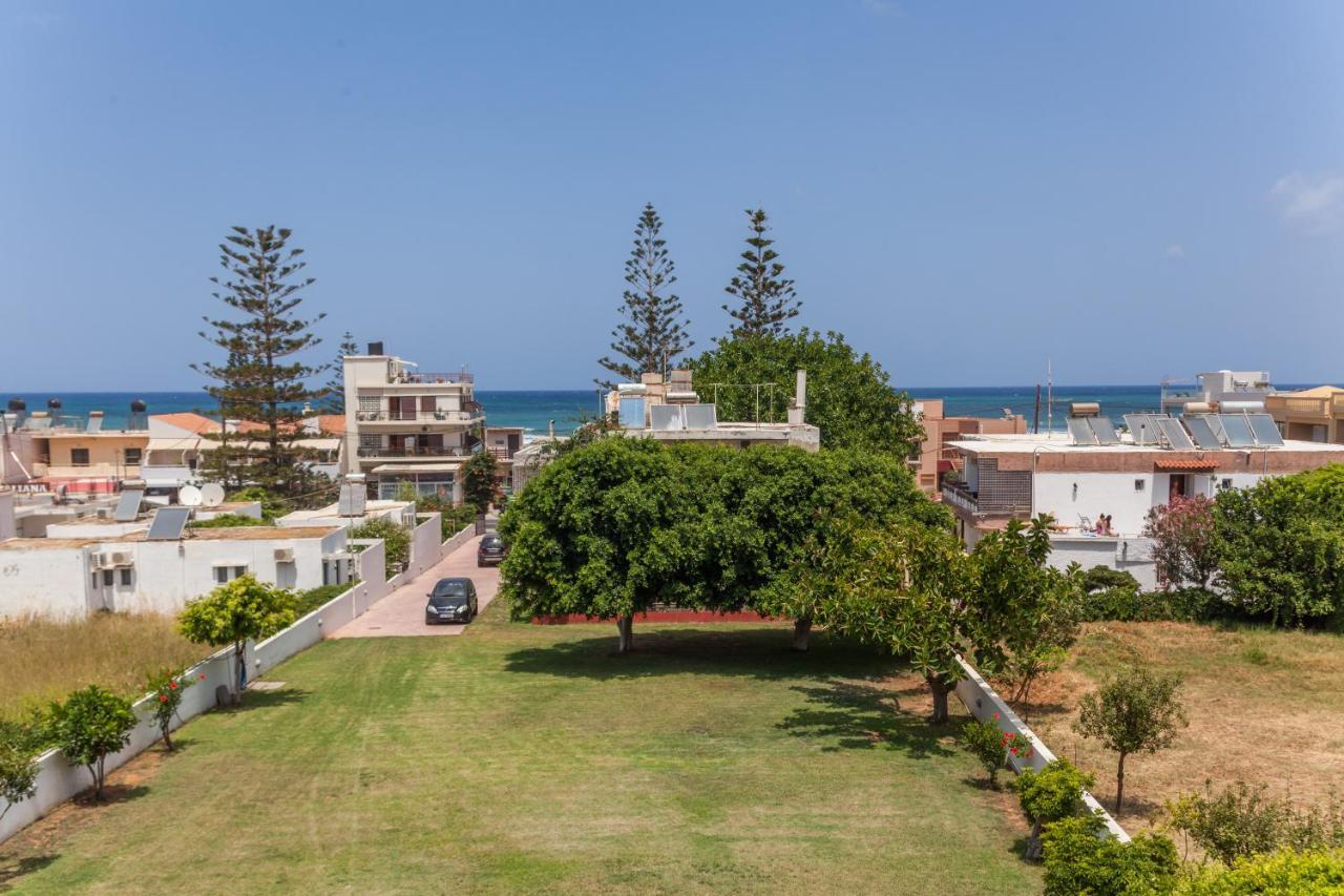 Christine Seaside Apartments In Chania Stalos Ngoại thất bức ảnh