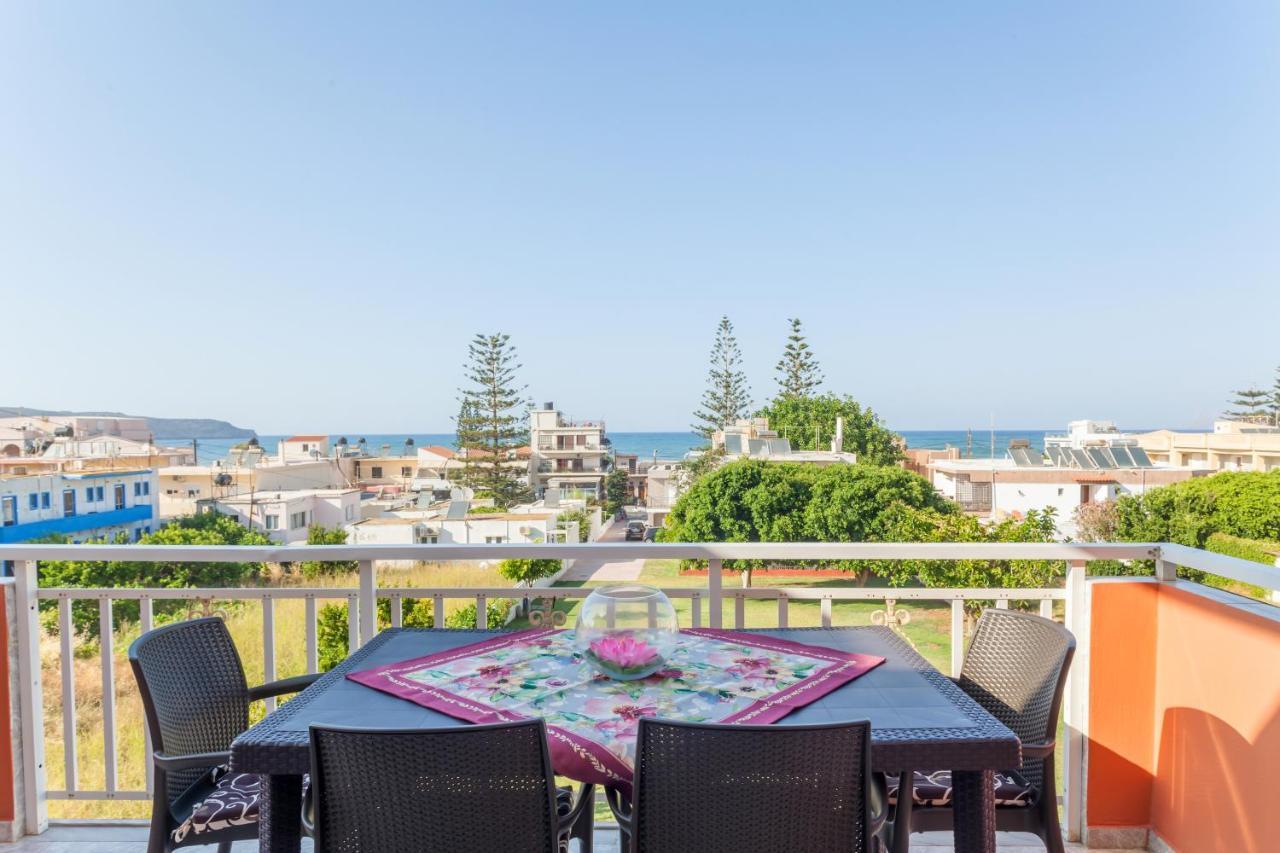 Christine Seaside Apartments In Chania Stalos Ngoại thất bức ảnh