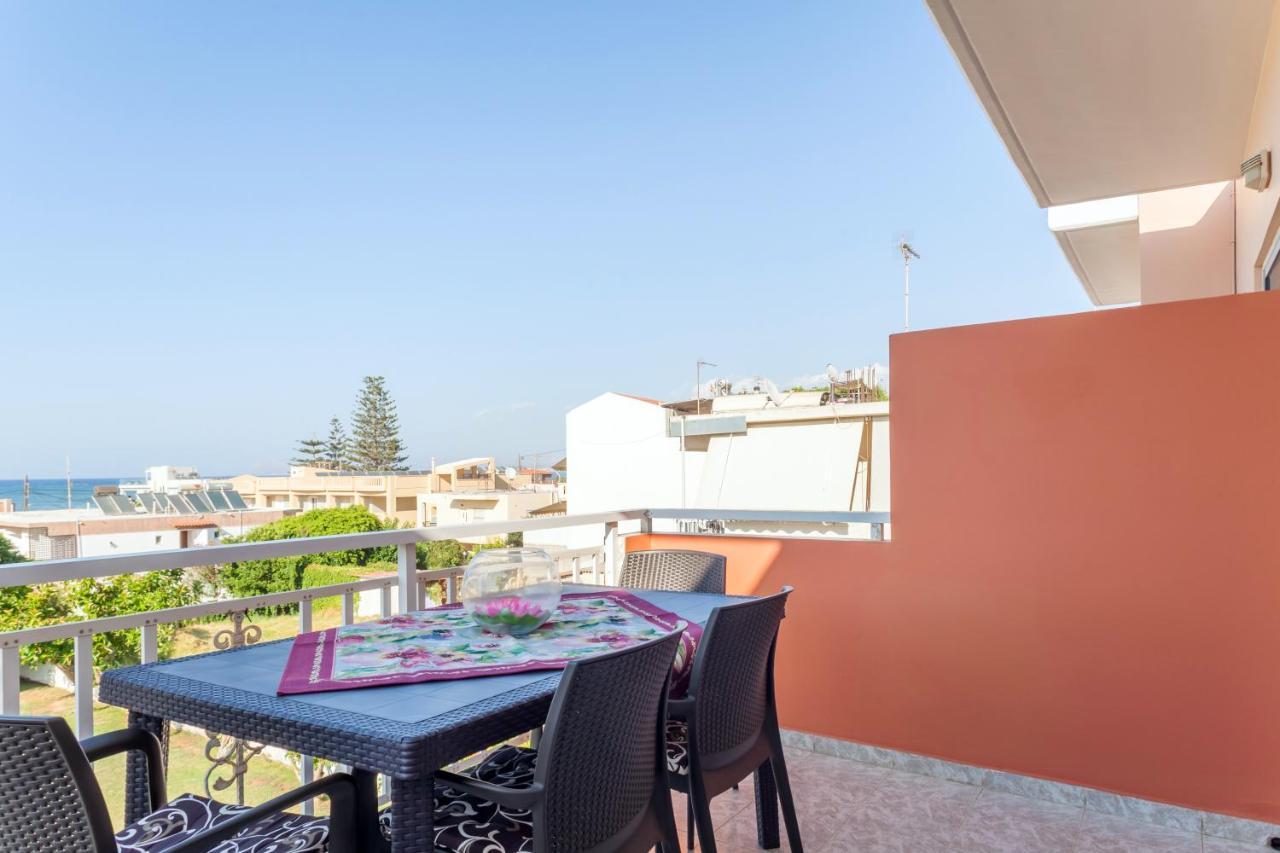 Christine Seaside Apartments In Chania Stalos Ngoại thất bức ảnh